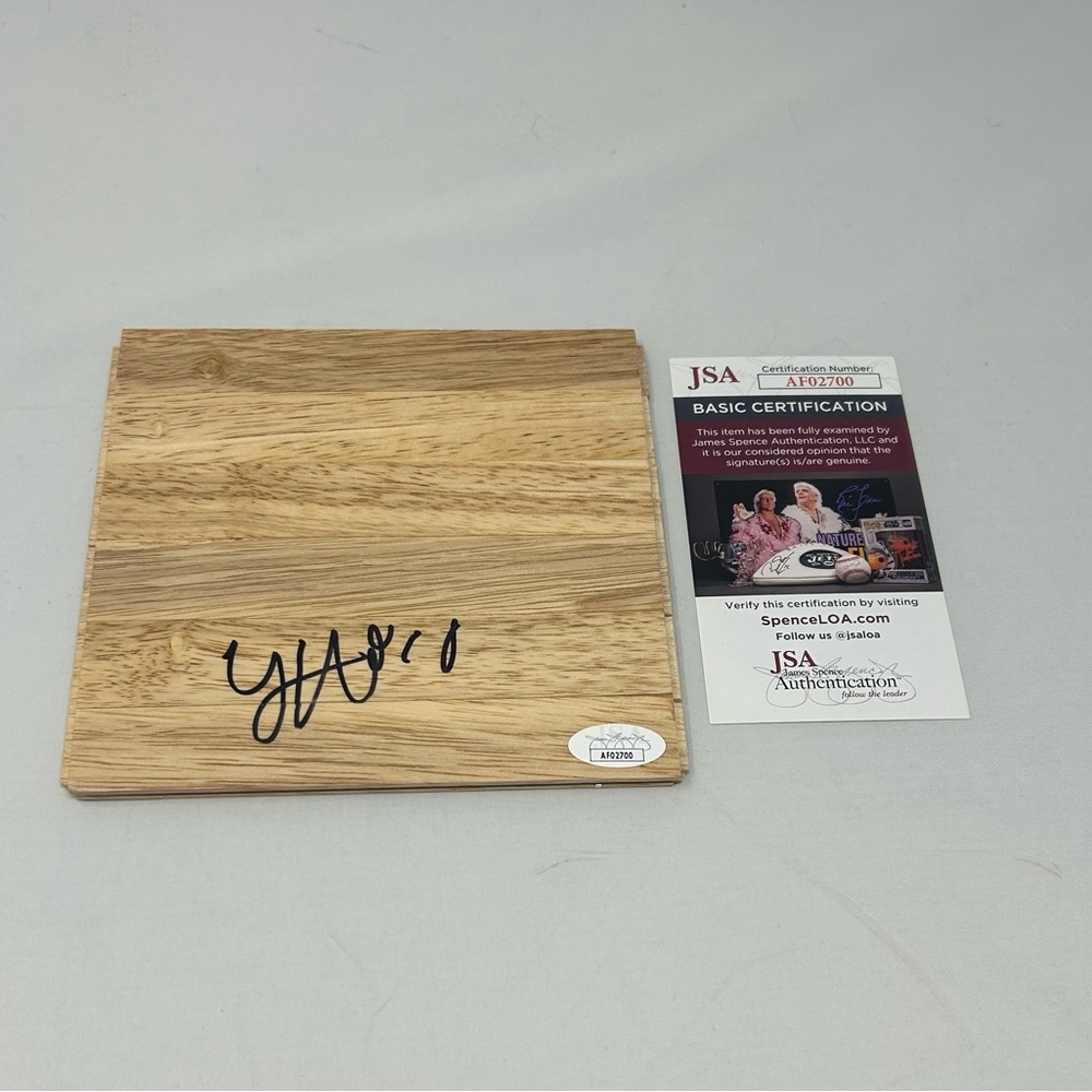 Yuta Watanabe signed 6x6 Floor Phoenix Suns JSA COA